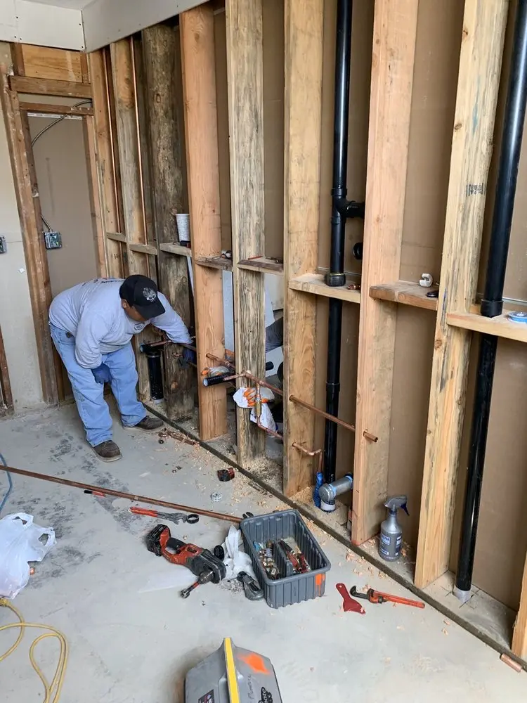 Commercial rough-in plumbing for Water Heater Replacement in New Boston
